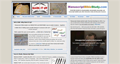 Desktop Screenshot of manuscriptbiblestudy.com